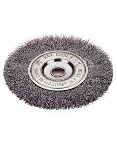 Firepower WHEEL BRUSH, 6", CRIMPED WIRE