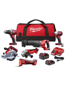 MLW2697-26 image(0) - Milwaukee Tool M18 6-Piece Combo Kit