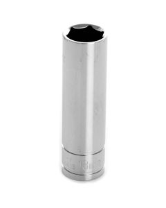 WLMW38413 image(0) - Wilmar Corp. / Performance Tool 3/8'' Dr 6pt Deep Socket 13mm