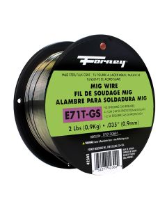 FOR42302 image(0) - Forney Industries E71T-GS Self, Steel Flux-Core Welding Wire, .035 in x 2 Pound