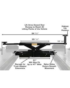 ATEXH-PRO8EXT-COMBO-FPD image(20) - Atlas Automotive Equipment Atlas Equipment PRO8000EXT 4 Post Lift + RJ35 Sliding Jacks Combo