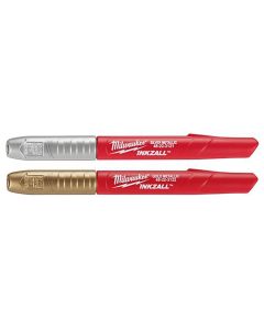 MLW48-22-3123 image(1) - Milwaukee Tool 2PK INKZALL SilverGold/ Fine Point Markers