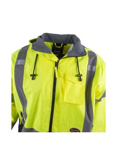 Pioneer Pioneer - Waterproof Bomber Jacket - Hi-Viz Yellow/Green - Size Large