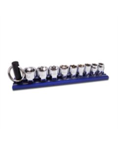 VIM Tools VIM Tools 9-Piece DUAL DRIVE Metric Shallow Chrome Sockets Set