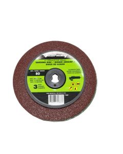 FOR71663 image(0) - Forney Industries Resin Fibre Sanding Disc, Aluminum Oxide, 5 in x 7/8 in Arbor, 80 Grit