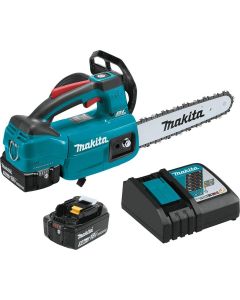 MAKXCU06T image(0) - Makita 18V LXT 5.0 Ah Brushless Cordless 10" Top Handle Chain Saw Kit