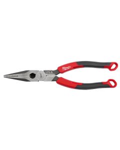 MLWMT555 image(0) - Milwaukee Tool 8" Long Nose Comfort Grip Pliers (USA)