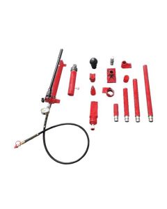 INT817SD image(0) - American Forge & Foundry AFF - Collision & Body Repair Kit - 10 Ton Capacity - 17 pc Kit - With 2 Speed Quick Pump - Includes Pressure Guage - SUPER DUTY