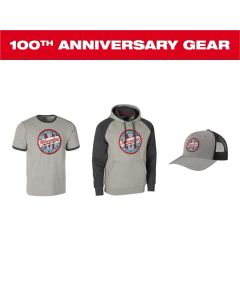 MLWHOOD1924G3X image(0) - Milwaukee Tool Limited Edition 100th Anniversary: 1924 Work Hoodie Gray - 3X