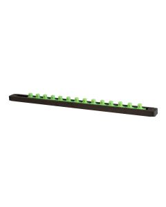 MTSLAS38MBG image(0) - Mechanic's Time Savers 3/8"drive Lock-a-Socket in Matte Black/Green Posts