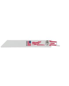 MLW48-01-2164 image(1) - Milwaukee Tool 6" 18 TPI   SAWZALL Blades (10 Pk Bulk)