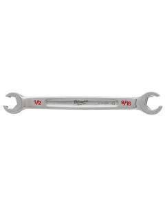 MLW45-96-8302 image(1) - Milwaukee Tool 1/2" X 9/16" Double End Flare Nut Wrench