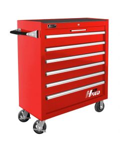 HOMRD04036061 image(0) - H2Pro Series 36" 6-Drawer Roller Cabinet, Red