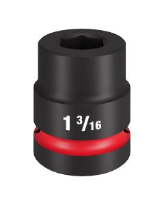 MLW49-66-6551 image(1) - Milwaukee Tool SHOCKWAVE Impact Duty 1" Drive 1-3/16" Standard 6 Point Socket