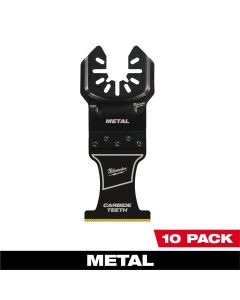 MLW49-25-1509 image(0) - Milwaukee Tool MILWAUKEE&reg; OPEN-LOK 1-3/8" Carbide Teeth Metal Multi-Tool Blades 10PK