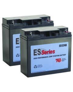 SOLES1240 image(0) - Clore Automotive Booster PAC ES1240 ES Series Replacement Battery for ES6000/ES8000/ES1224 (2 Batteries)