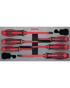 VES9606EVA image(0) - Vessel Tools No.960 Megadora Insulated Screwdriver 6pcs set EVA