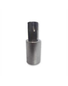 VIMPFS8T70 image(0) - VIM Tools T70 TORX, Gun Metal Gray Bit, Satin Chrome 1/2 Inch Square Drive Bit Holder