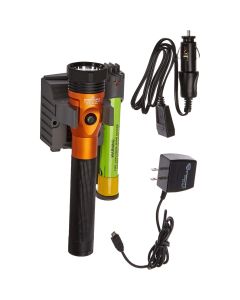 STL75490 image(0) - Streamlight Stinger DS LED HL High Lumen Rechargeable Flashlight with Dual Switches - Orange