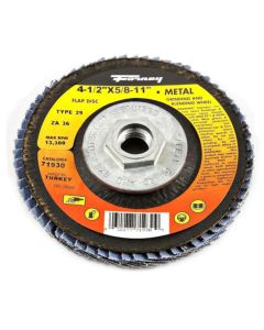 FOR71930 image(1) - Flap Disc, Type 29, 4-1/2 in x 5/8 in-11, ZA36