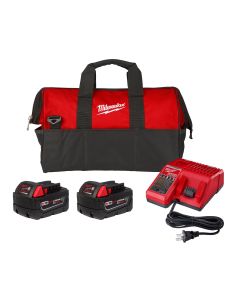 MLW48-59-1852R image(0) - Milwaukee Tool M18 REDLITHIUM XC5.0 RESISTANT BATTERY STARTER KIT