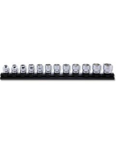 KKNRS3400MZ-12 image(0) - Ko-ken USA 3/8 Sq. Dr. Socket set  7-19mm 6 point 300mm Z-series 12 pieces