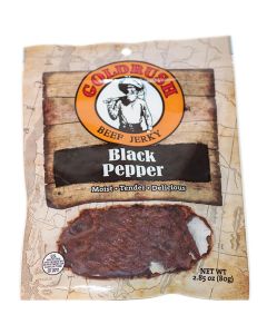 GRJ72128 image(0) - Black Pepper 2.85 oz. Goldrush Beef Jerky 12-ct Case