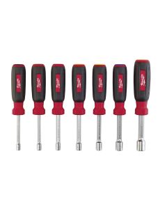 MLW48-22-2517 image(0) - Milwaukee Tool 7 PC Magnetic HollowCore Metric Nut Driver Set