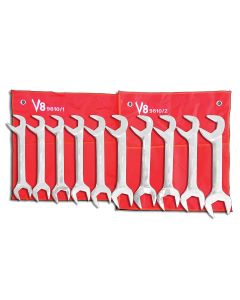 V8T9810 image(0) - V-8 Tools 10pc JUMBO ANGLE WRENCH SET 1-5/16 - 2"