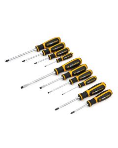 KDT80060H image(0) - GearWrench 10 Pc. Phillips&reg;/Slotted/Pozidriv&reg; Dual Material Screwdriver Set