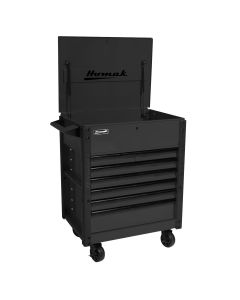 Homak Manufacturing 35 in. Pro Series 7-Drawer Service Cart, Black