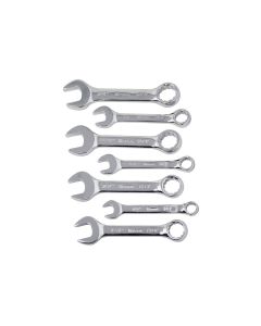 KTI41200 image(0) - K Tool International Combination Wrench Set 7 Piece Short SAE