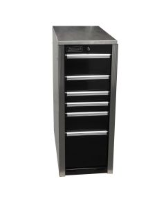 Homak Manufacturing HXL 6-Drawer Side Cabinet - Black