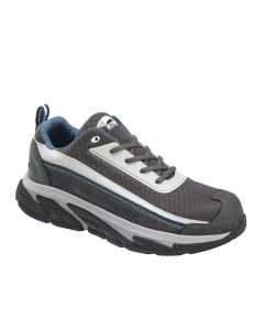 Avenger Work Boots - Electra Series - Men's Low Top Athletic Shoe - Aluminum Toe - AT | SD | SR - Grey - Size: 8M