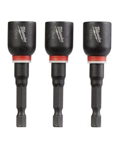 MLW49-66-4612 image(1) - Milwaukee Tool SHOCKWAVE Impact Duty 12MM x 2-9/16" Magnetic Nut Driver  BULK 10