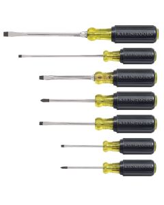 KLE85076 image(0) - Klein Tools 7-Piece Cushion Grip Assortment Screwdriver Set