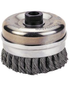 Firepower CUP BRUSH, 6" KNOTTED WIRE