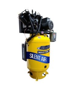 EMXESP07V120V3 image(0) - EMAX Industrial Plus 7.5 HP 3 PH 120 GALLON VERTICAL WITH AIR SILENCER-With Pressure Lube Pump