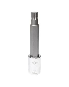 MAY16534 image(0) - Mayhew Mayhew 14 MM Triple Square Medium Insert Socket Bit, 1/2-Inch Drive