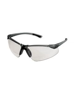 Sellstrom - Safety Glasses - XM340RX Series - Clear Lens - Smoke/Smoke Frame - Hard Coated - 2.0 Magnification