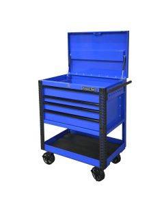 EXTEX3304TCBLBK image(0) - Extreme Tools 33" 4DR DELUXE CART W BUMPERS BLUE W/BLACK