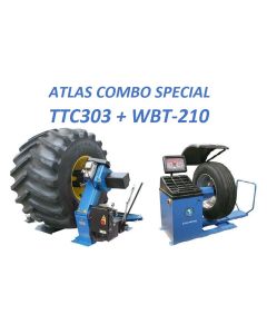 ATETTCWB-COMBO3 image(0) - Atlas Equipment TC303 Tire Changer+WBT210 Wheel Balancer Combo (WILL CALL)