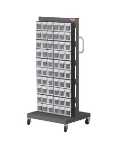 LDS1010545 image(0) - ShopSol Mobile Parts Cart - Flip Out Bin, 120 Bins