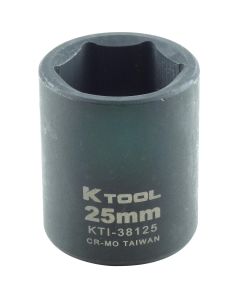 KTI38125 image(1) - K Tool International SOC IMP MET 1/2DR 25MM