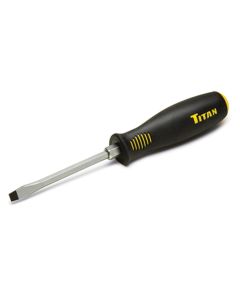 TIT11247 image(0) - TITAN 1/4" X 4" SLOTTED COMFORT GRIP SCREWDRIVER