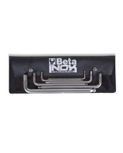 BTA000961455 image(0) - Beta Tools USA 6-Piece 2.5 to 8 mm Ball End Hex Key Set in Wallet