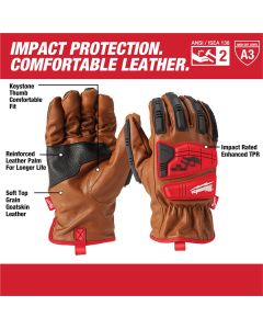 Milwaukee Tool Impact Cut Level 3 Goatskin Leather Gloves XL