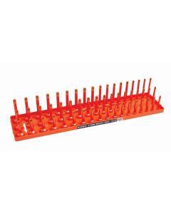 Hansen Global 1/2" Metric 3-Row Socket Tray - Orange