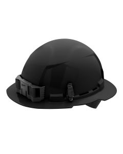 MLW48-73-1111 image(0) - Black Full Brim Hard Hat w/4pt Ratcheting Suspension - Type 1, Class E