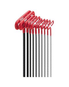 EKL53910 image(0) - Eklind Tool Company HEX KEY SET 10 PC T-HANDLE 9IN. SAE 3/32-3/8IN.CSH